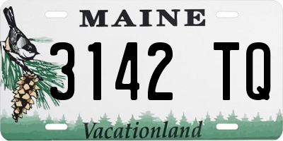 ME license plate 3142TQ