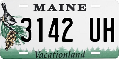 ME license plate 3142UH