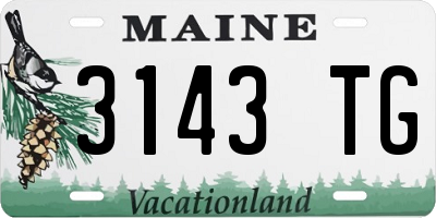 ME license plate 3143TG