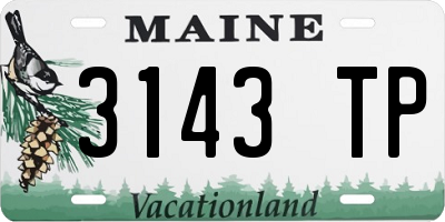 ME license plate 3143TP