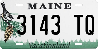 ME license plate 3143TQ