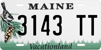 ME license plate 3143TT