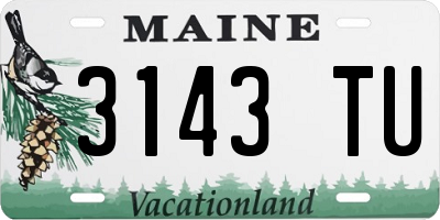 ME license plate 3143TU