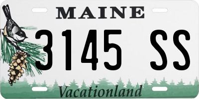 ME license plate 3145SS