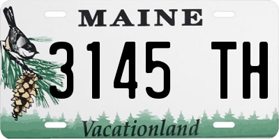 ME license plate 3145TH