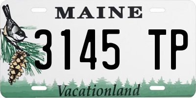 ME license plate 3145TP