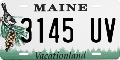 ME license plate 3145UV