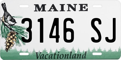 ME license plate 3146SJ