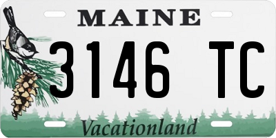 ME license plate 3146TC