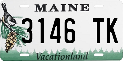 ME license plate 3146TK