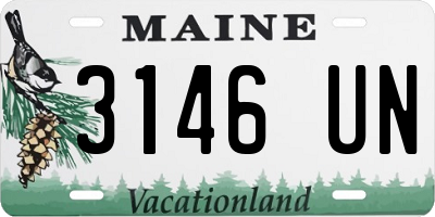 ME license plate 3146UN