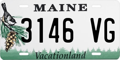 ME license plate 3146VG