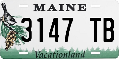 ME license plate 3147TB
