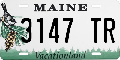 ME license plate 3147TR