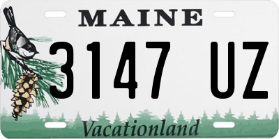 ME license plate 3147UZ