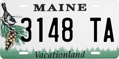 ME license plate 3148TA