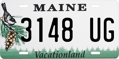 ME license plate 3148UG
