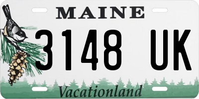 ME license plate 3148UK