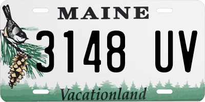 ME license plate 3148UV