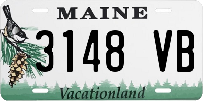 ME license plate 3148VB