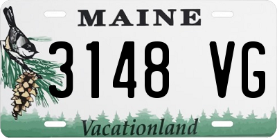 ME license plate 3148VG