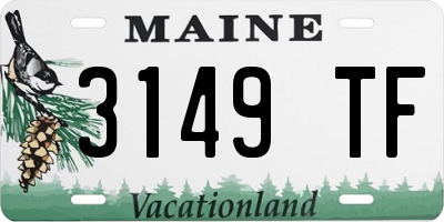 ME license plate 3149TF
