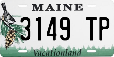 ME license plate 3149TP