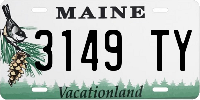 ME license plate 3149TY