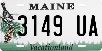 ME license plate 3149UA