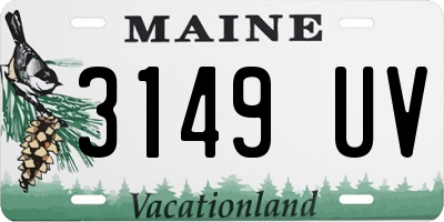 ME license plate 3149UV