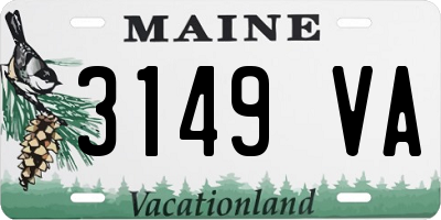 ME license plate 3149VA