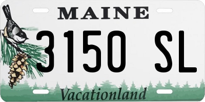 ME license plate 3150SL