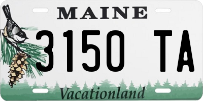ME license plate 3150TA