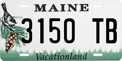 ME license plate 3150TB