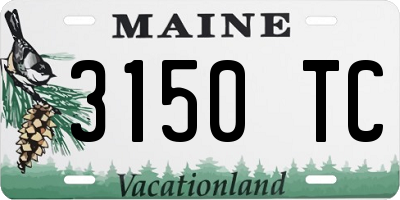ME license plate 3150TC