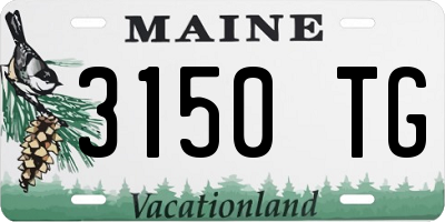 ME license plate 3150TG