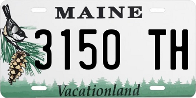 ME license plate 3150TH