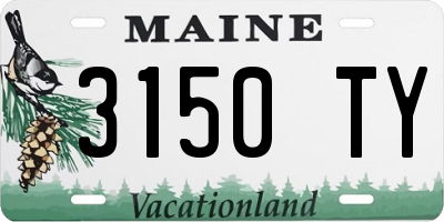 ME license plate 3150TY