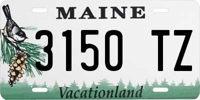 ME license plate 3150TZ