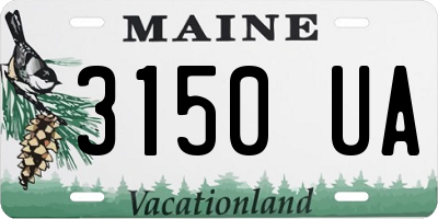 ME license plate 3150UA