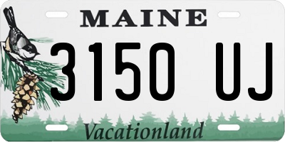 ME license plate 3150UJ