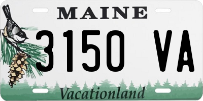 ME license plate 3150VA