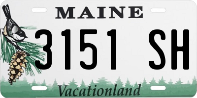 ME license plate 3151SH