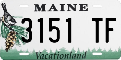 ME license plate 3151TF