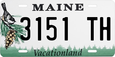ME license plate 3151TH