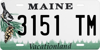 ME license plate 3151TM