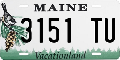 ME license plate 3151TU