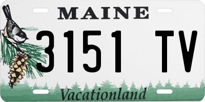 ME license plate 3151TV