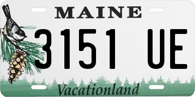 ME license plate 3151UE