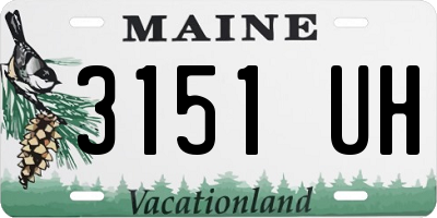 ME license plate 3151UH